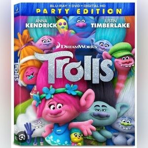 Dreamworks Trolls Party Edition Blu-ray
